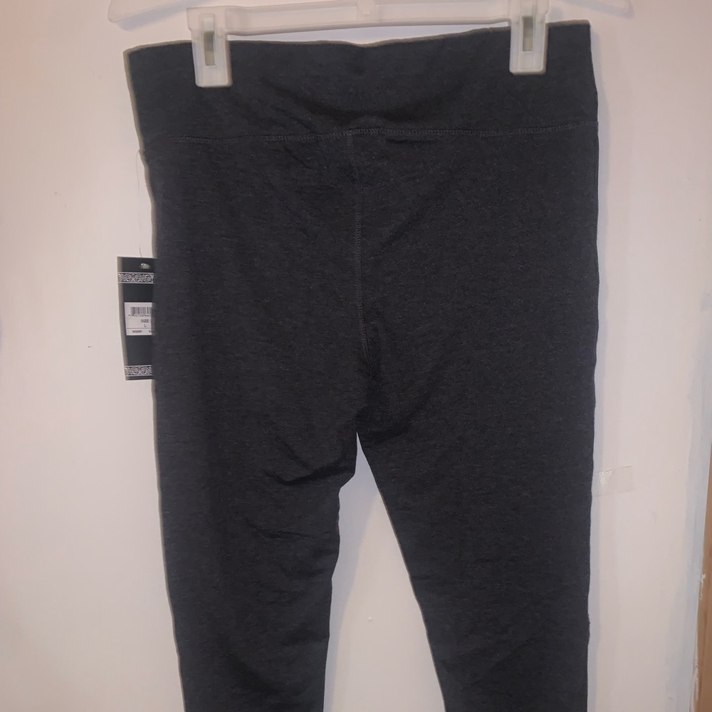 Grey leggings. Polo
